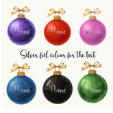 Personalised Christmas Bauble Card
